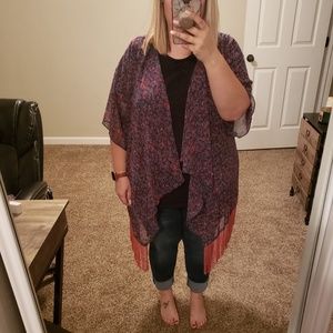 Floral Large Lularoe Monroe Kimono